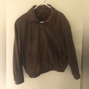 Croft & Barrow brown leather jacket